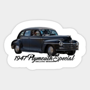 1947 Plymouth Special DeLuxe Sedan Sticker